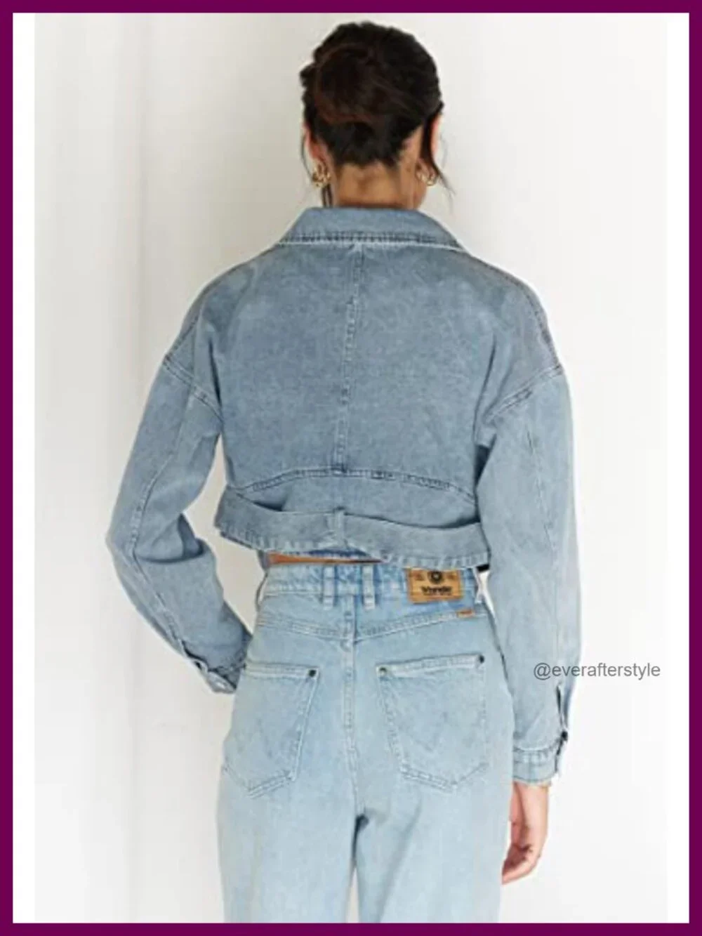 N/A cropped denim
